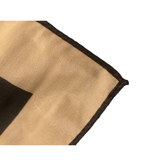 Vintage Vera Retro Brown Abstract Scarf - Picture 4 of 6